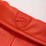 Icon Leather Jacket Orange