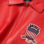 icon red leather Bomber jacket 2023