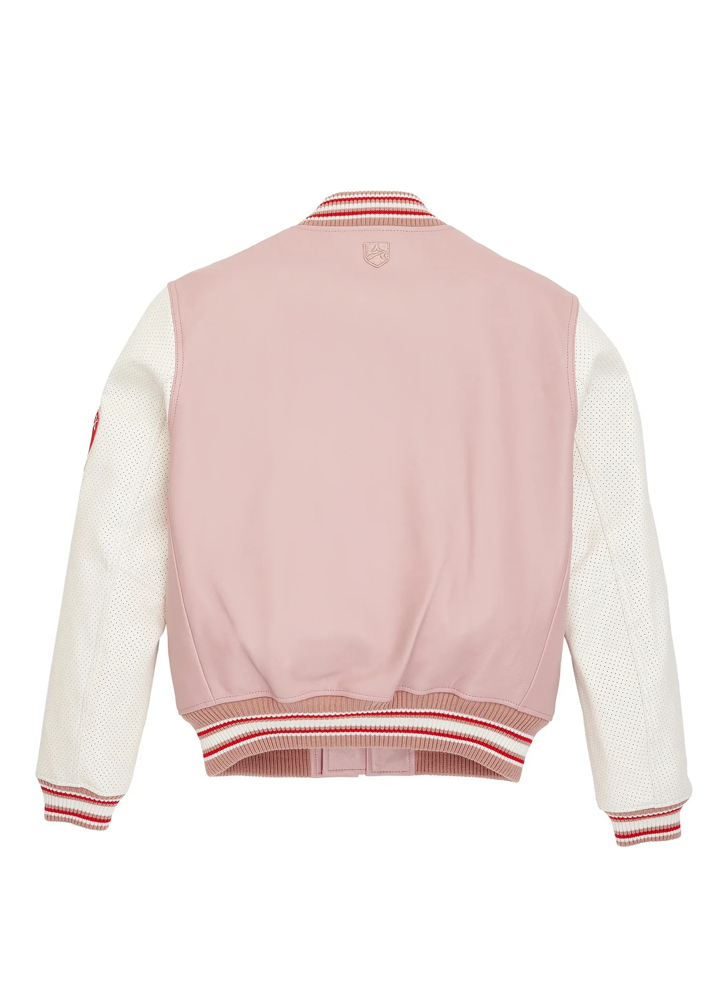 Script Light Pink And Varsity Jacket.